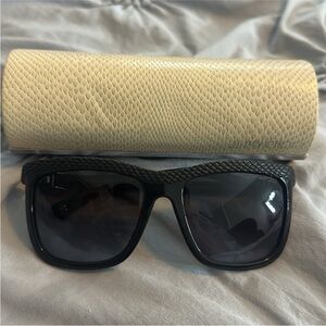 Jimmy Choo Black Sunglasses with Cream Case